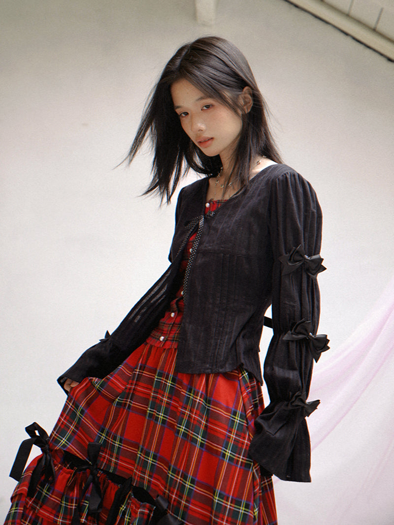 Patchwork Print Fitted Long-Sleeve Shirt【s0000014523】