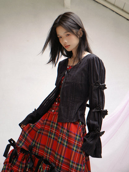 Patchwork Print Fitted Long-Sleeve Shirt【s0000014523】