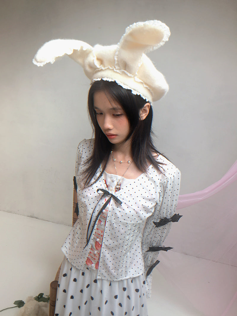 Patchwork Print Fitted Long-Sleeve Shirt【s0000014523】