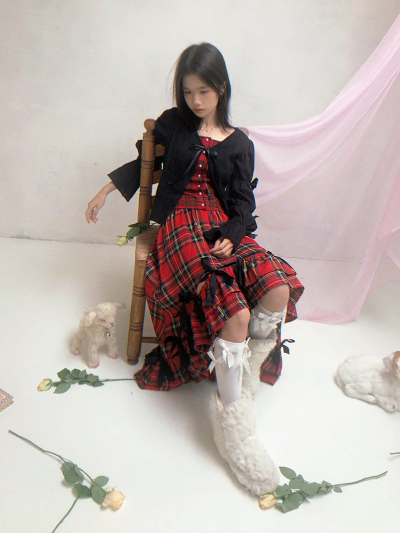 Patchwork Print Fitted Long-Sleeve Shirt【s0000014523】