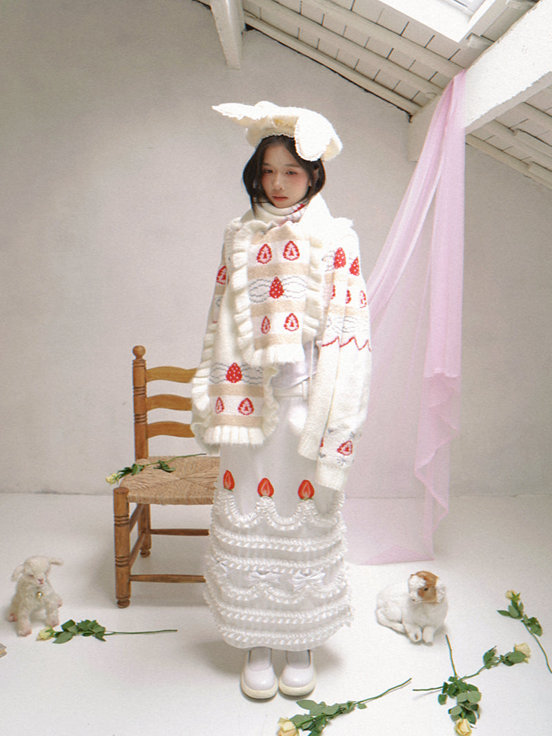 Rabbit-Eared Bendable Lace Beret【s0000014524】