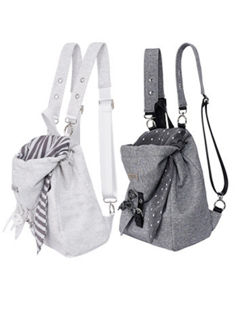 2way Rabbit Ear Patchwork Backpack Crossbody Schoolbag【s0000015973】