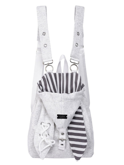 2way Rabbit Ear Patchwork Backpack Crossbody Schoolbag【s0000015973】