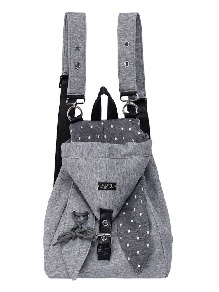 2way Rabbit Ear Patchwork Backpack Crossbody Schoolbag【s0000015973】