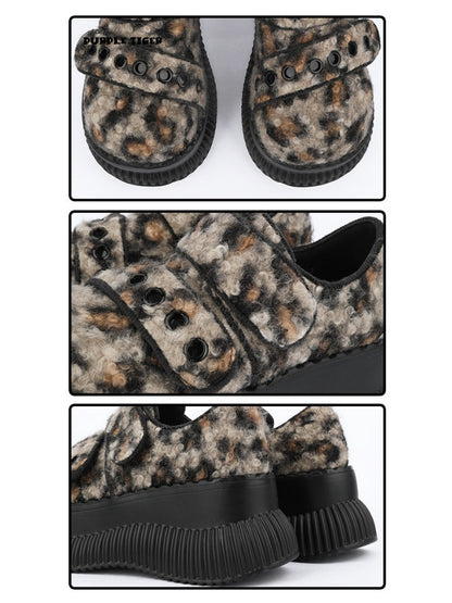 Leopard Print Heightened Light Platform Shoes【s0000015976】
