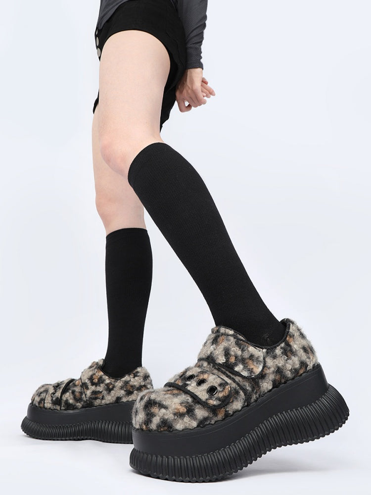Leopard Print Heightened Light Platform Shoes【s0000015976】