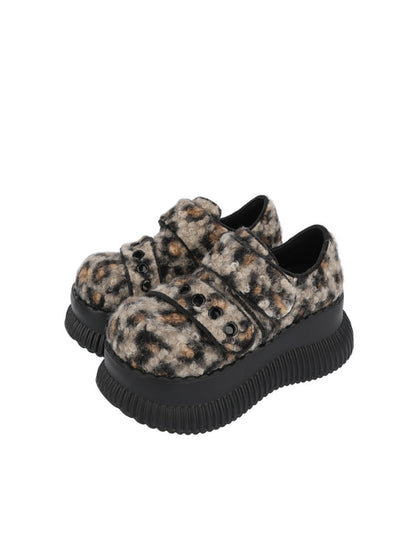 Leopard Print Heightened Light Platform Shoes【s0000015976】