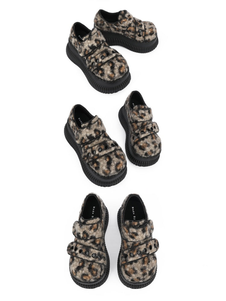 Leopard Print Heightened Light Platform Shoes【s0000015976】