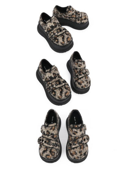 Leopard Print Heightened Light Platform Shoes【s0000015976】