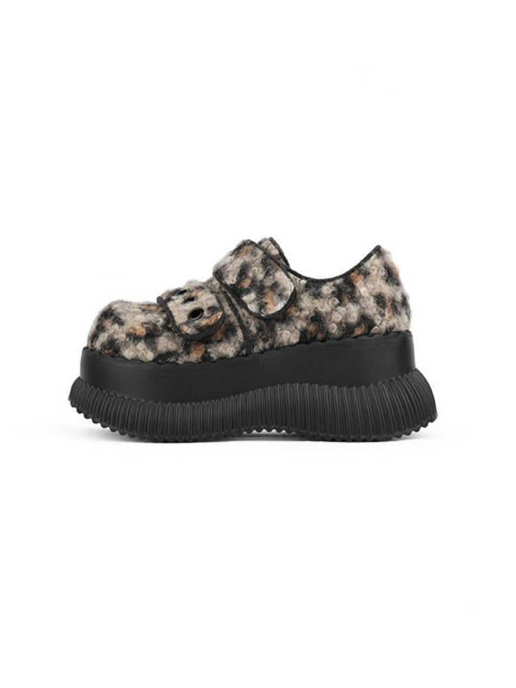 Leopard Print Heightened Light Platform Shoes【s0000015976】