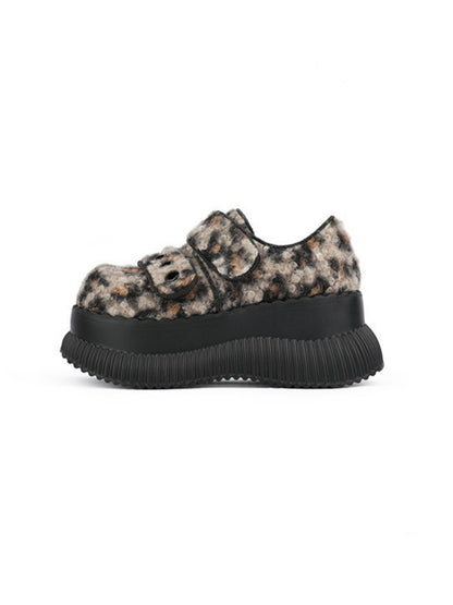 Leopard Print Heightened Light Platform Shoes【s0000015976】