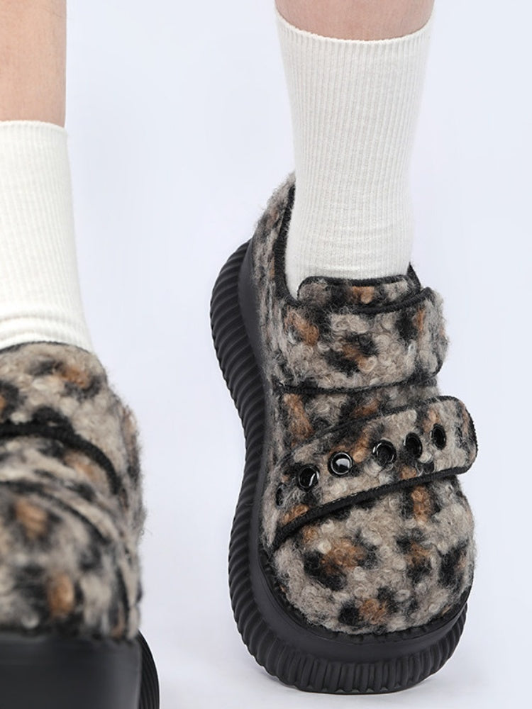 Leopard Print Heightened Light Platform Shoes【s0000015976】
