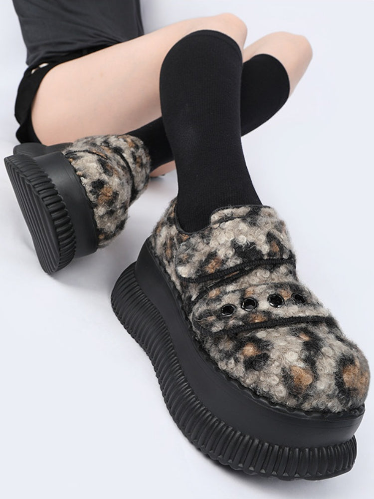Leopard Print Heightened Light Platform Shoes【s0000015976】
