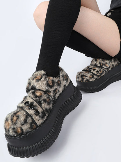 Leopard Print Heightened Light Platform Shoes【s0000015976】