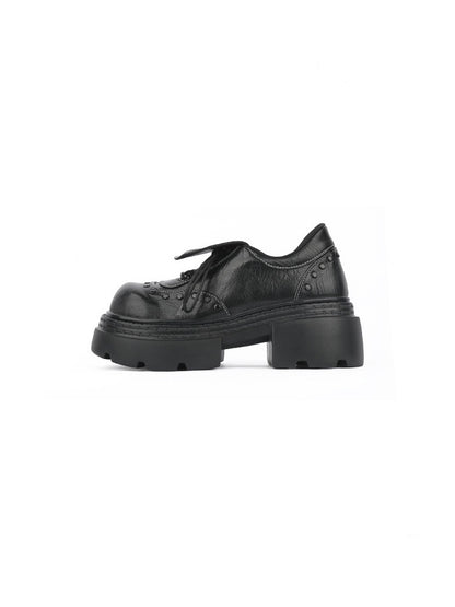 Subculture Flap Heightened Platform Loafers Oxford Shoes【s0000015977】