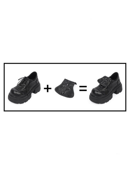 Subculture Flap Heightened Platform Loafers Oxford Shoes【s0000015977】