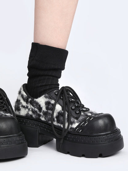 Leopard Print Versatile Platform Shoes【s0000015978】