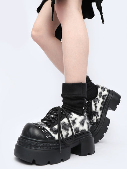 Leopard Print Versatile Platform Shoes【s0000015978】