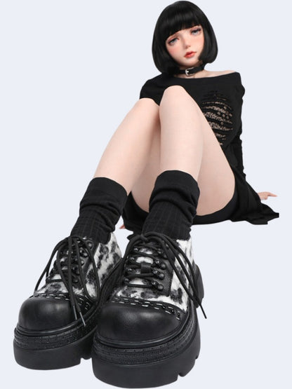 Leopard Print Versatile Platform Shoes【s0000015978】