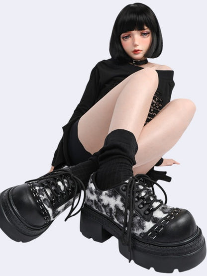 Leopard Print Versatile Platform Shoes【s0000015978】
