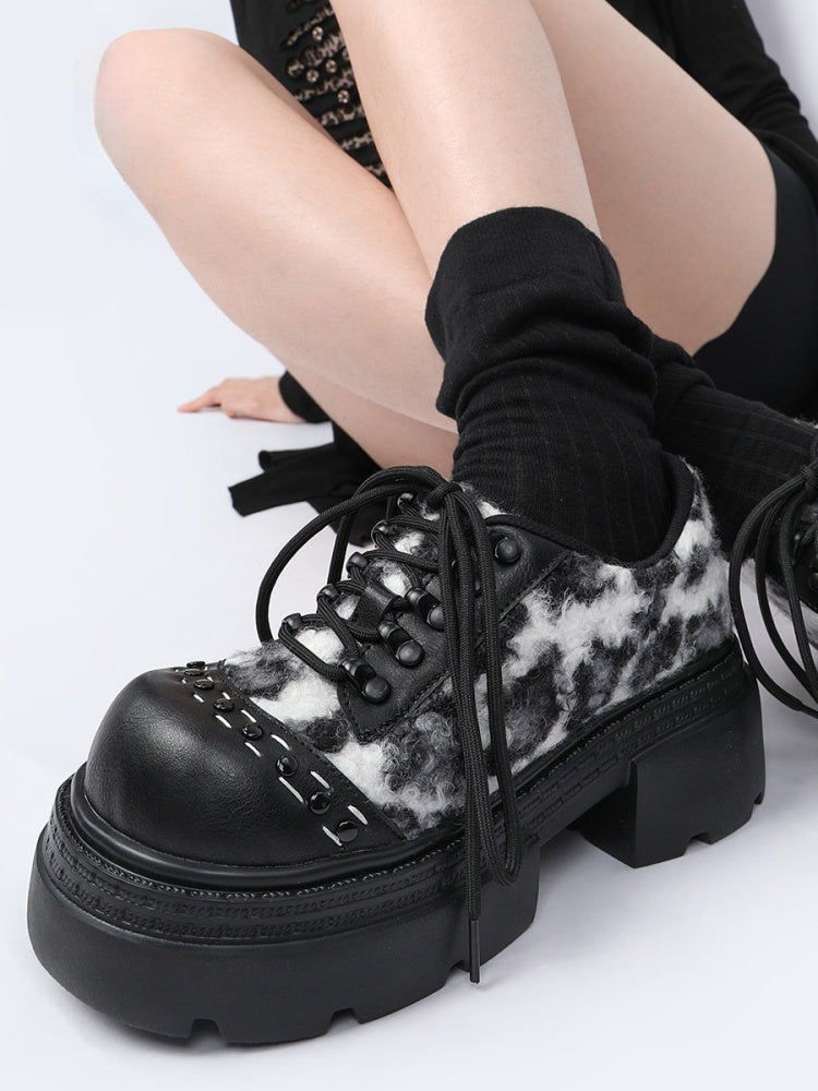 Leopard Print Versatile Platform Shoes【s0000015978】