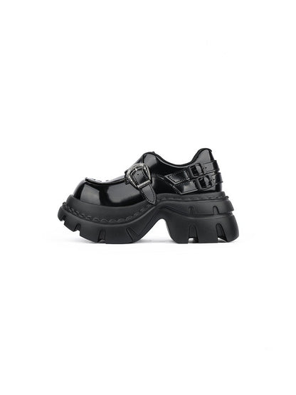 Chunky Heeled Sweet Edgy Loafers Platform Shoes【s0000015981】