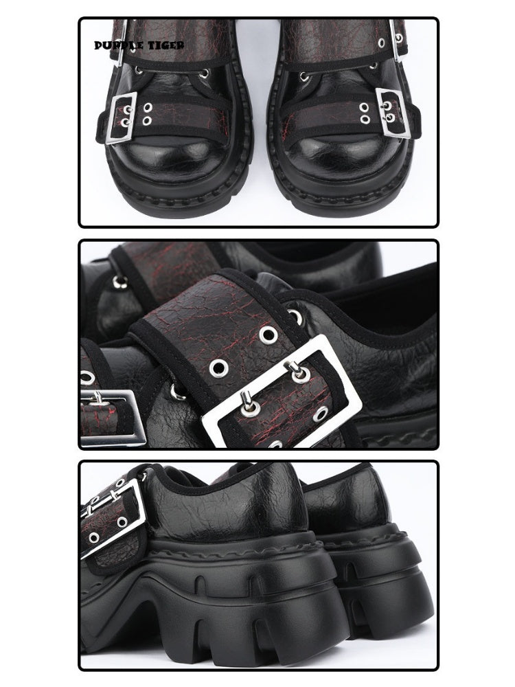 Subculture Chunky Height-Boosting Dad Loafers Platform Shoes【s0000015984】