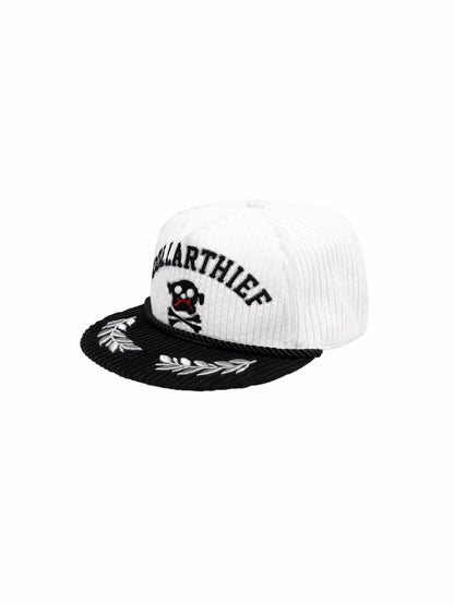 Contrast Corduroy Embroidery Webbing Flat Brim Truck Cap【s0000016010】