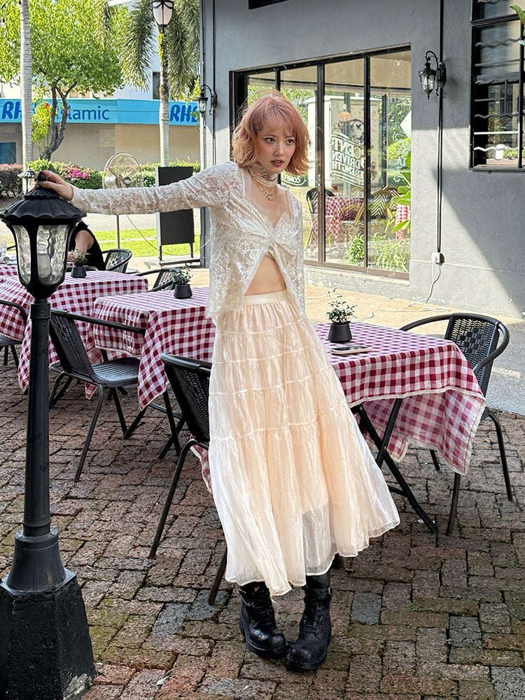 Fairy Tiered Tulle Long Skirt【s0000012127】