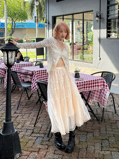Fairy Tiered Tulle Long Skirt【s0000012127】