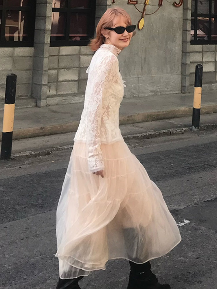 Fairy Tiered Tulle Long Skirt【s0000012127】
