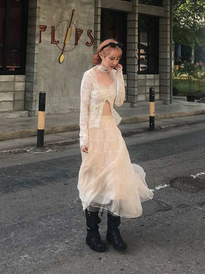 Fairy Tiered Tulle Long Skirt【s0000012127】