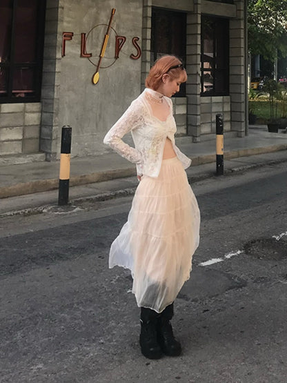 Fairy Tiered Tulle Long Skirt【s0000012127】