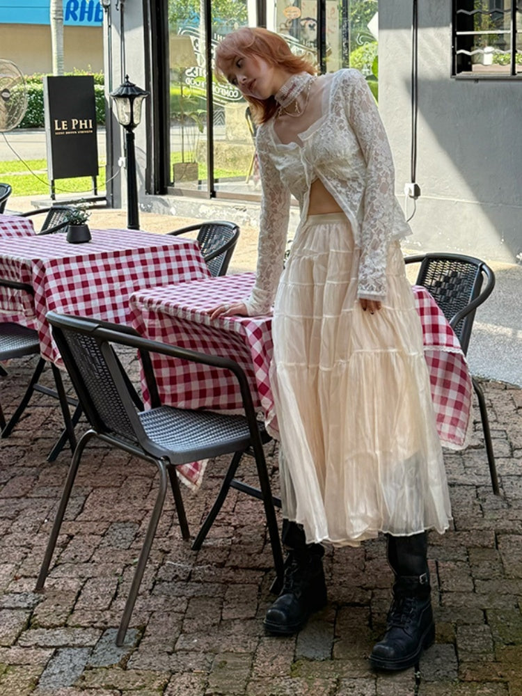Fairy Tiered Tulle Long Skirt【s0000012127】