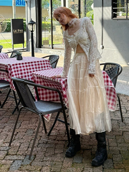 Fairy Tiered Tulle Long Skirt【s0000012127】