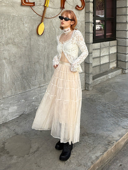 Fairy Tiered Tulle Long Skirt【s0000012127】