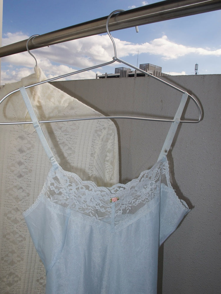 Openwork Turtleneck Tops & Lace Camisole Set【s0000012129】