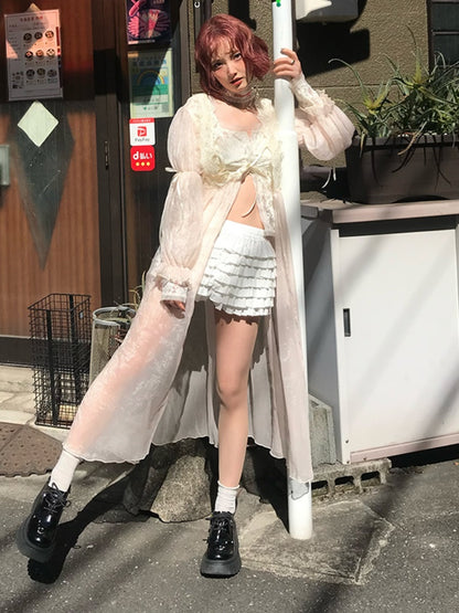 Ballerina Lace Cake Culottes Pumpkin Pants【s0000012131】