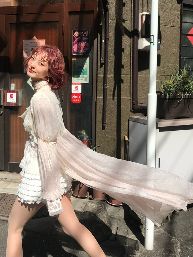 Ballerina Lace Cake Culottes Pumpkin Pants【s0000012131】