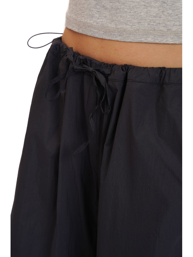 Outdoor Waistband Adjustable Ribbon Hem Shirred Casual Pants【s0000012719】