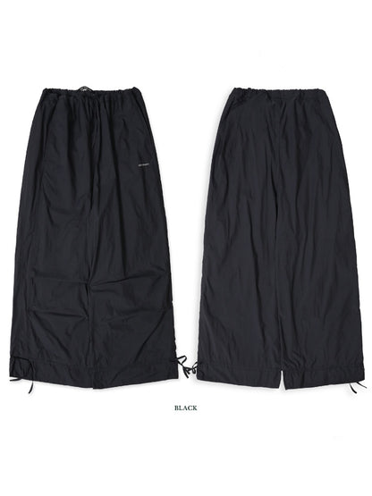 Outdoor Waistband Adjustable Ribbon Hem Shirred Casual Pants【s0000012719】