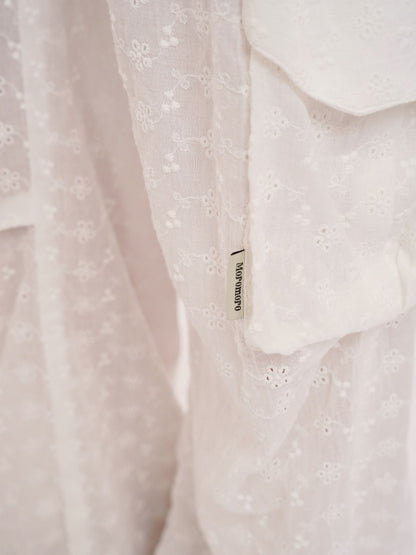 Cotton Jacquard Texture Cool Breathable Waistband Lace Pants【s0000012721】