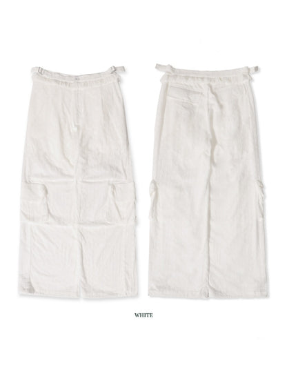 Cotton Jacquard Texture Cool Breathable Waistband Lace Pants【s0000012721】