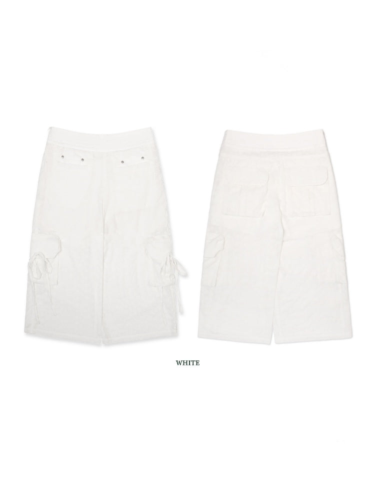 Cotton Jacquard Texture Cool Breathable Waistband Lace Pants【s0000012721】