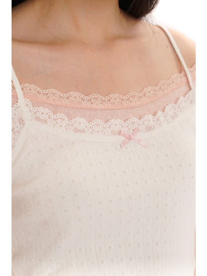 Faux Two-Piece Layered Double Lace Cute Short Sleeve T-Shirt【s0000012733】