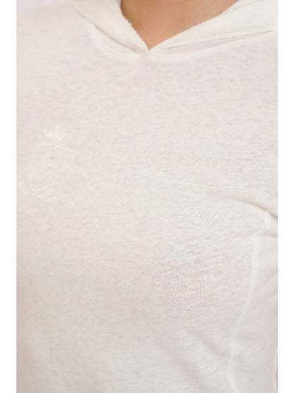 Breathable Light Weight Linen Antique Embroidery Hooded Short-Sleeved Tops【s0000012741】