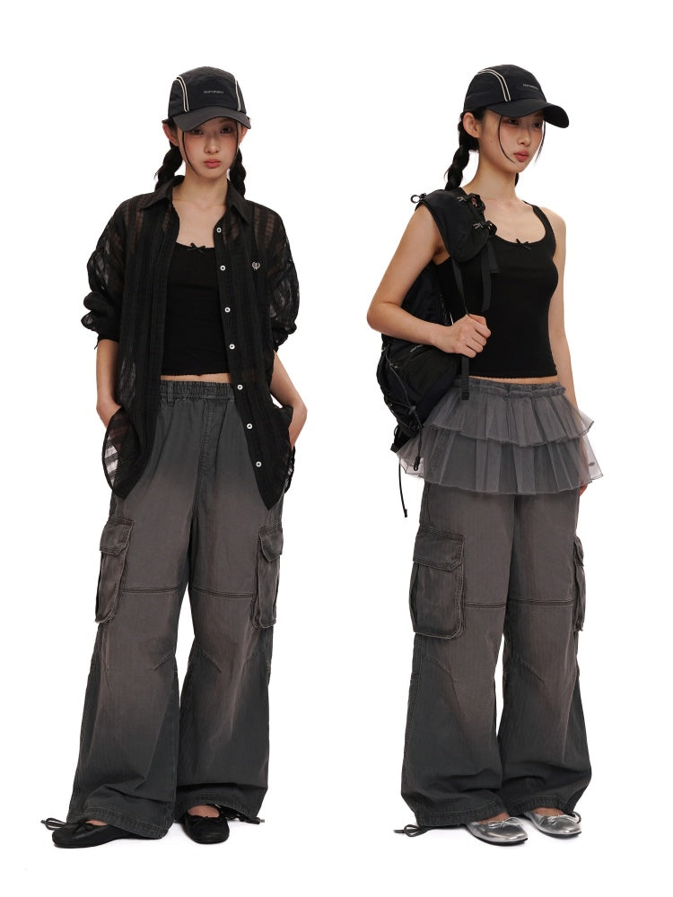 Solid Color Lace Ribbon Casual Lazy Camisole【s0000012746】