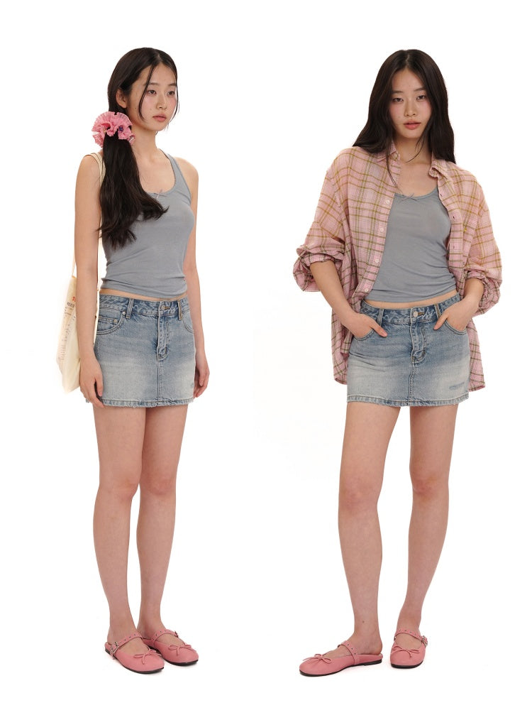 Solid Color Lace Ribbon Casual Lazy Camisole【s0000012746】