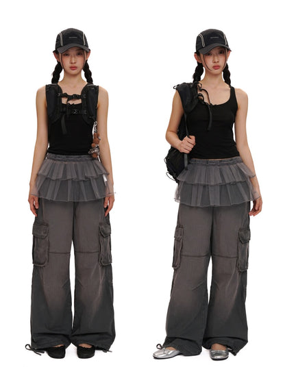 Solid Color Lace Ribbon Casual Lazy Camisole【s0000012746】