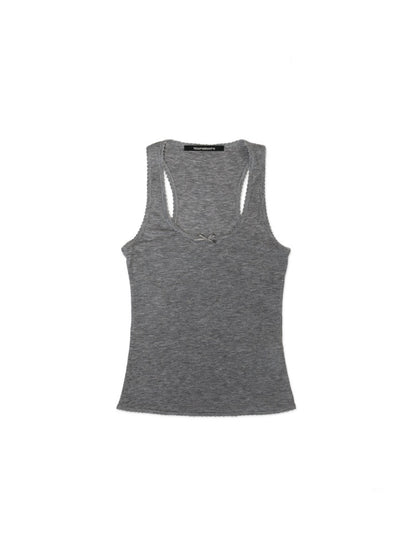 Solid Color Lace Ribbon Casual Lazy Camisole【s0000012746】